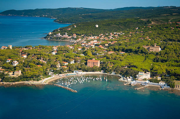 Veduta aerea di Castiglioncello sulla Costa degli Etruschi